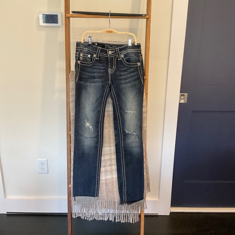 MISS ME WOMEN’s Size 26 , SIGNATURE CUFFED STRAIGHT LEG